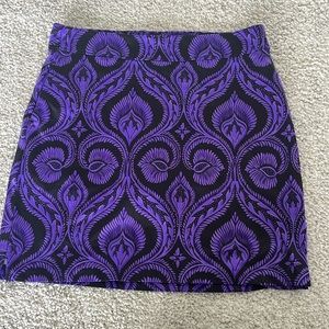 Cute purple and black golf skort
